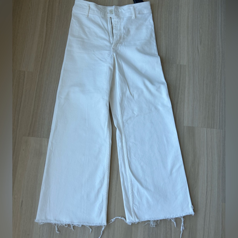 Zara High Waist Marine Straight Jean